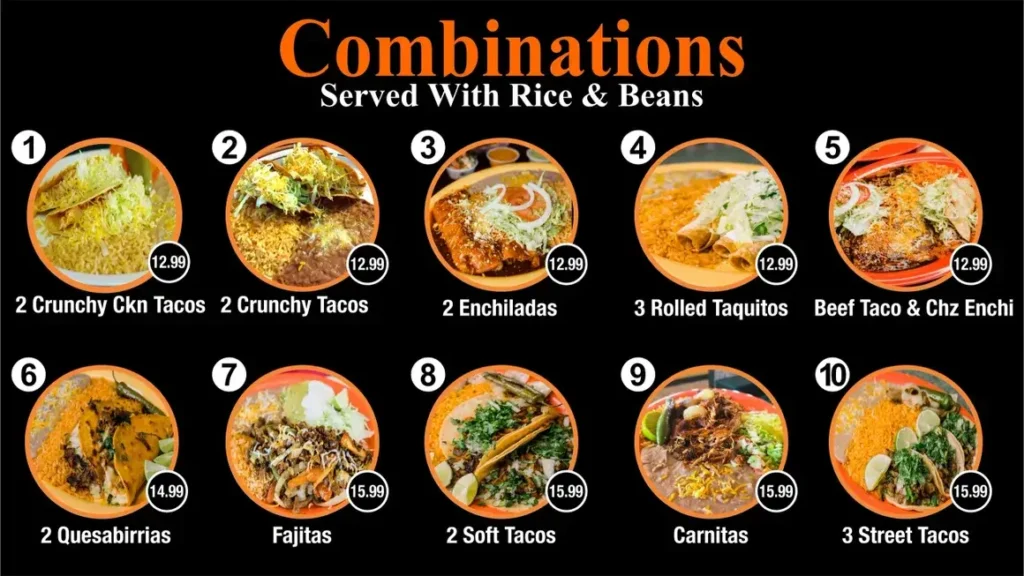 Taco Express Combintations Prices