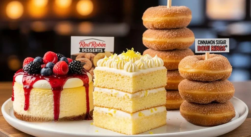 Red Robin Desserts Menu